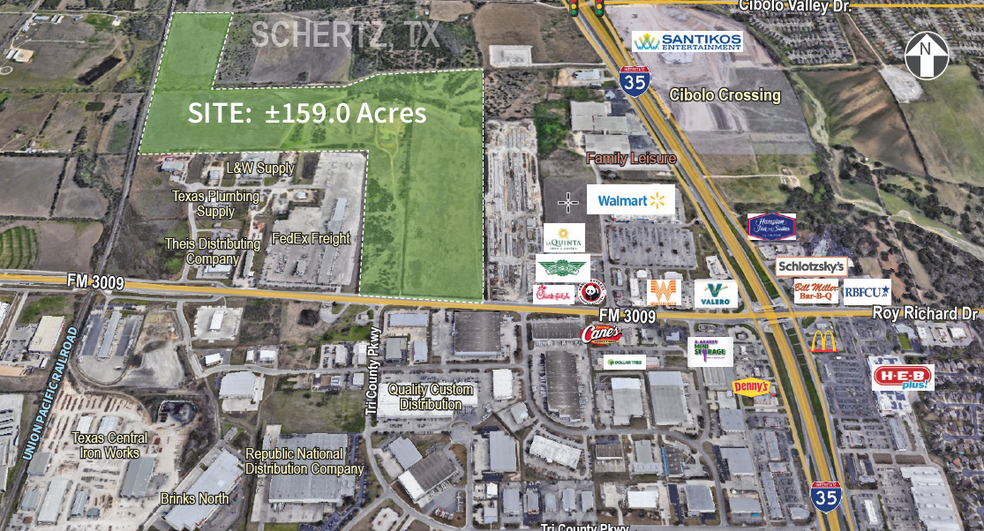 Primary Photo Of FM 3009 & IH-35 @ Wiederstein Rd, Schertz Land For Sale