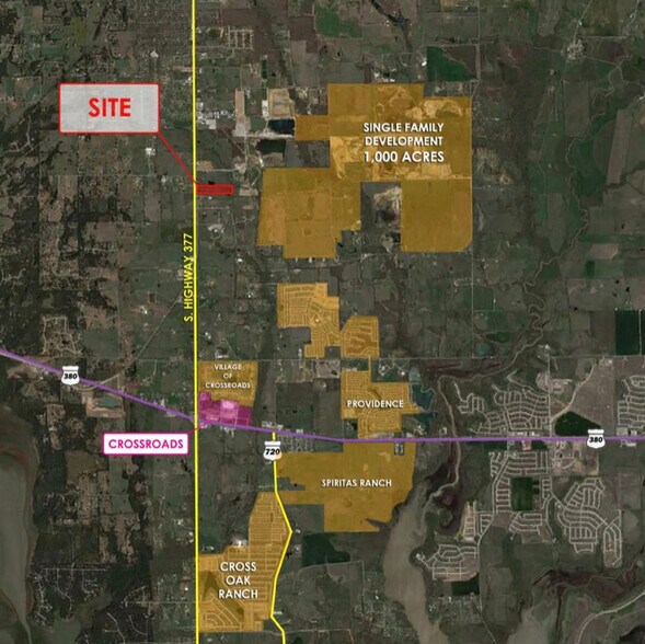 More Photos Of 4354 US-377, Aubrey Land For Sale