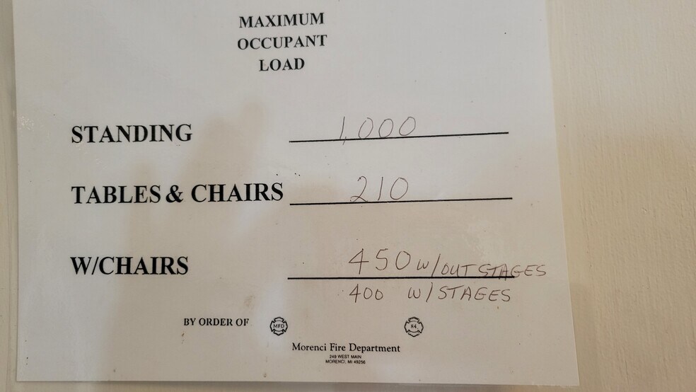 More Photos Of 244 W Main St, Morenci Storefront Retail Office For Sale