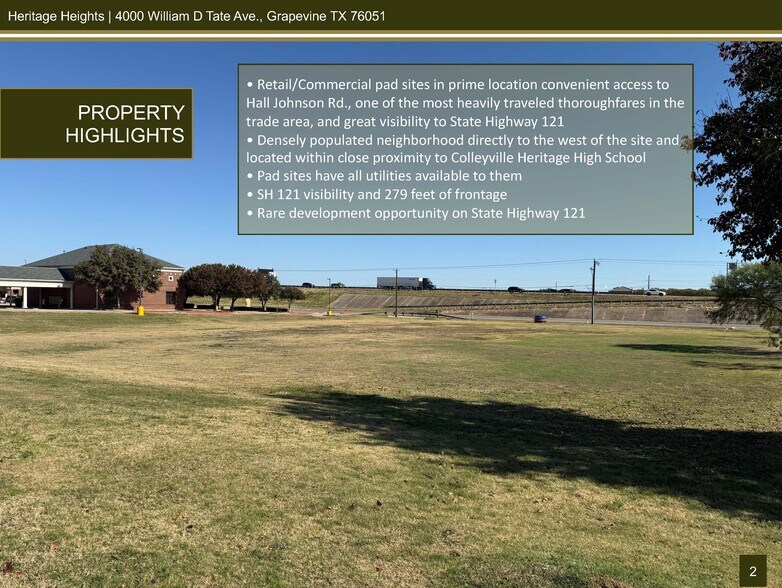 More Photos Of 4100 William D Tate Ave, Grapevine Land For Sale