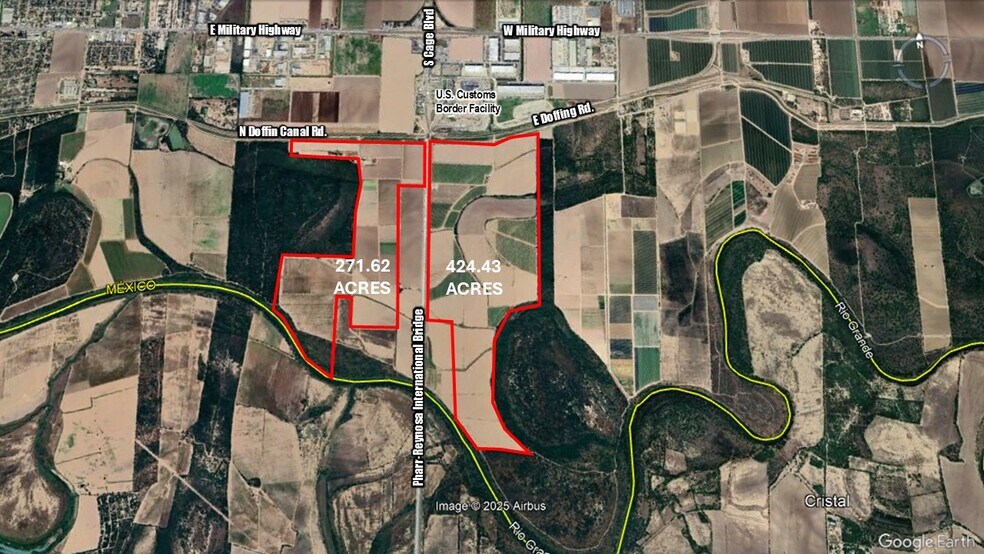 More Photos Of 424.43 Acs on E. Side of Pharr Intl. Bridge, Pharr Land For Sale