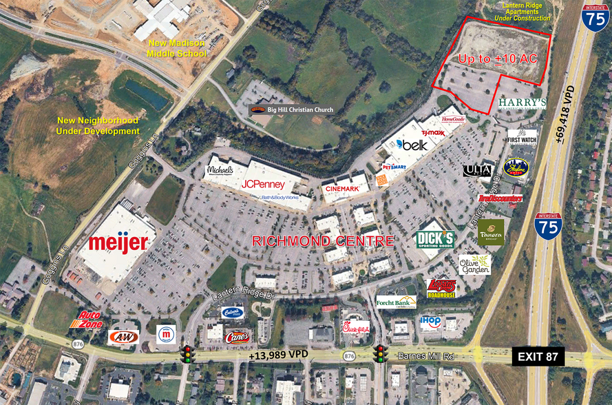 More Photos Of Barnes Mill Rd @ I-75, Richmond Land For Sale