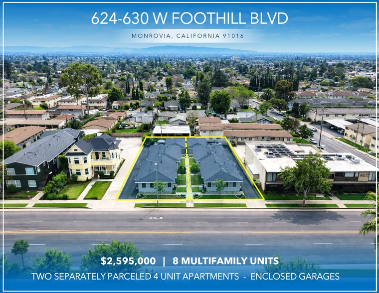 Primary Photo Of 630 W Foothill Blvd, Monrovia Apartments For Sale