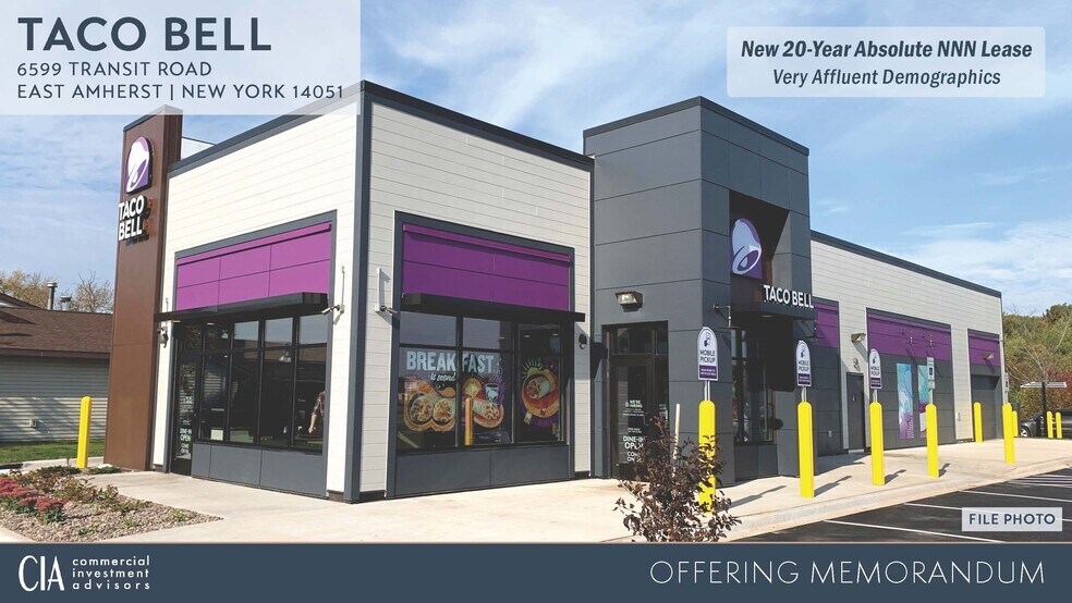 Primary Photo Of 6599 Transit Rd, East Amherst Fast Food For Sale