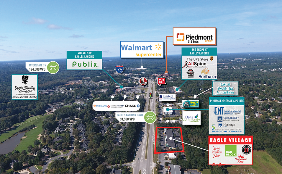 Primary Photo Of 600-634 Eagles Landing Pky, Stockbridge Storefront For Lease