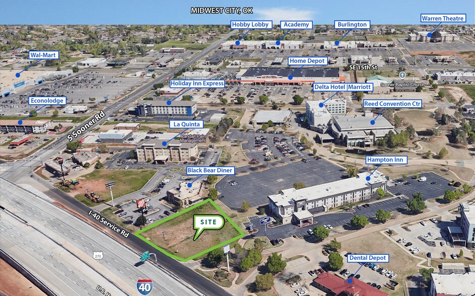 Primary Photo Of Tinker Diagonal St & Warren Rd, Midwest City Land For Lease