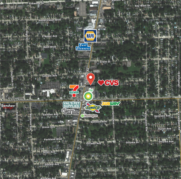 More Photos Of 90-110 N Rochester Rd, Clawson Drugstore For Lease