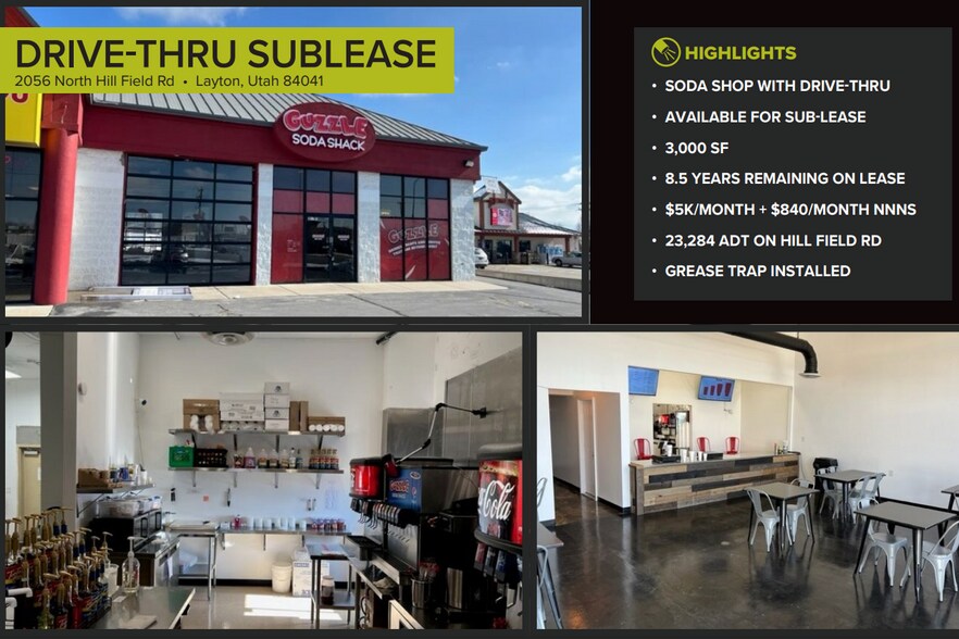 Primary Photo Of 2056 N Hill Field Rd, Layton Restaurant For Lease