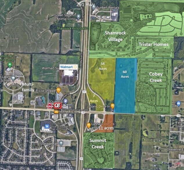 More Photos Of NE 150 & 291 Hwy @ 291 Hwy, Lee's Summit Land For Sale