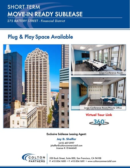 More Photos Of 275 Battery St, San Francisco Office For Lease