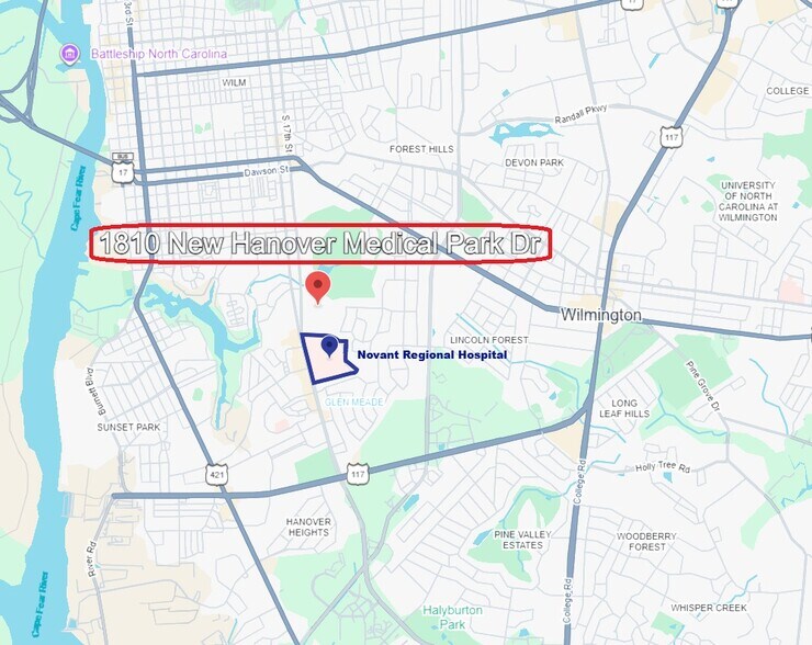 More Photos Of 1810 New Hanover Medical Park Dr, Wilmington Land For Sale