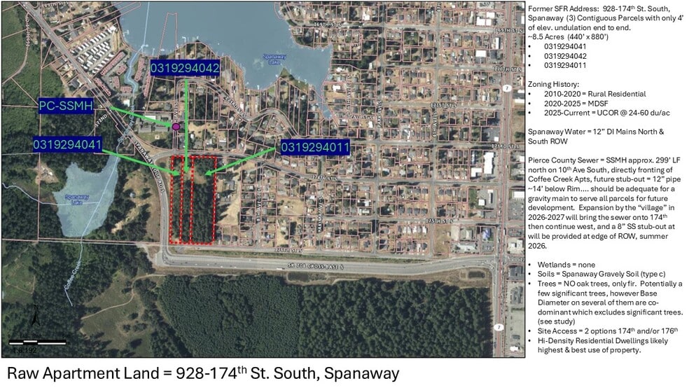 Primary Photo Of 928 - 174th South st, Spanaway Land For Sale