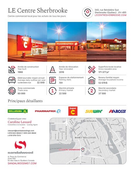More Photos Of 340 Rue Belvédère S, Sherbrooke General Retail For Lease