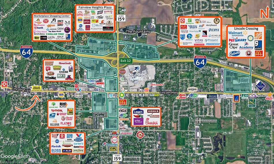 More Photos Of 10234 Lincoln Trl, Fairview Heights General Retail For Lease