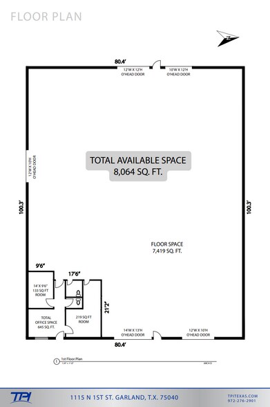 More Photos Of 1115 N 1st St, Garland Warehouse For Sale