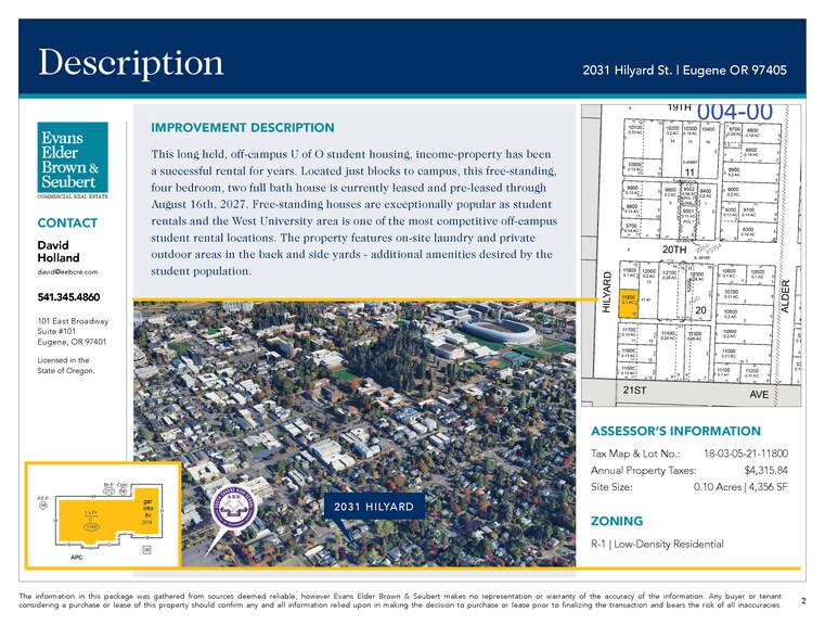 More Photos Of 2031 Hilyard St, Eugene Multifamily For Sale