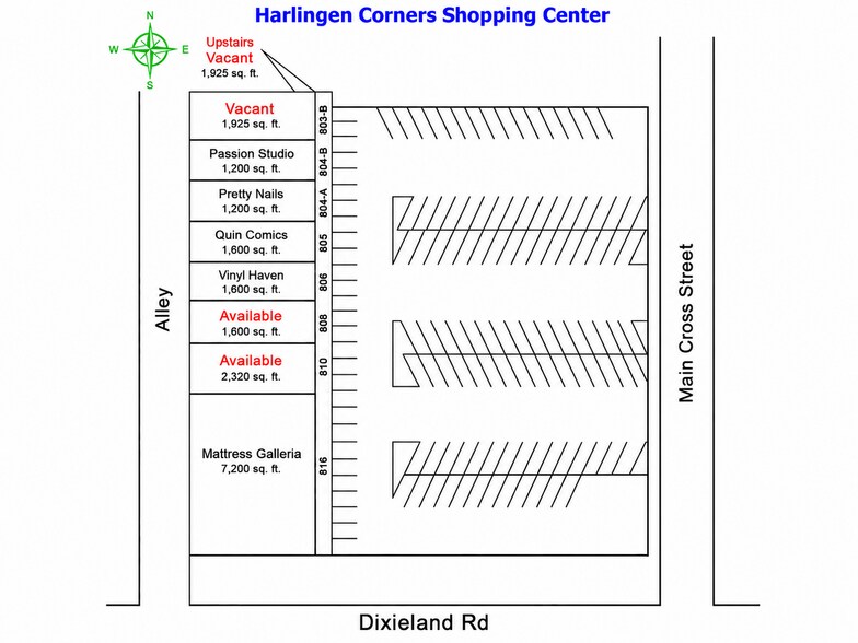 More Photos Of 802-816 Dixieland Rd, Harlingen General Retail For Lease