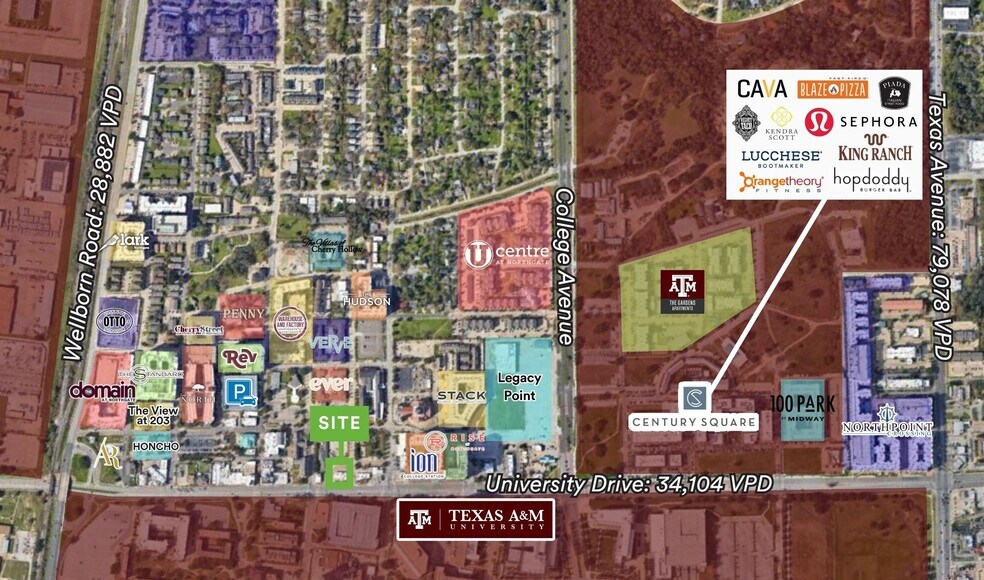 More Photos Of 509 University Dr, College Station Freestanding For Lease