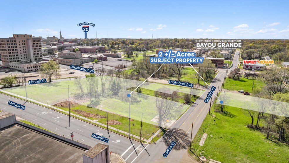 Fannin and Louisiana Ave, Shreveport, LA 71101 Land For Sale