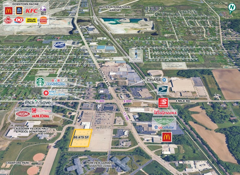 Primary Photo Of 5141 Douglas Ave, Racine Freestanding For Lease