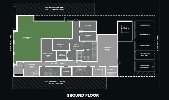 More Photos Of 725-729 S Broad St, Philadelphia Parking Garage For Sale