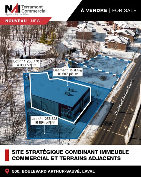 Primary Photo Of 500 Boul Arthur-Sauvé, Laval Land For Sale