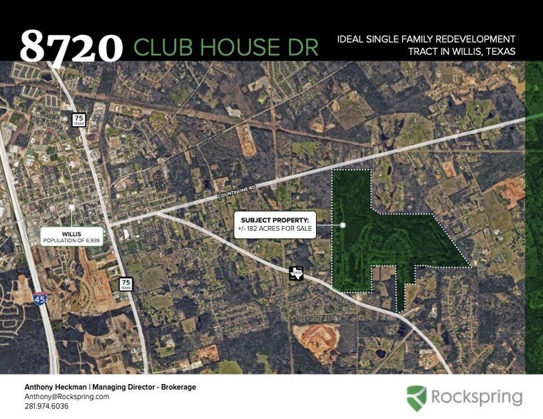 More Photos Of 8720 Club House Dr, Willis Land For Sale