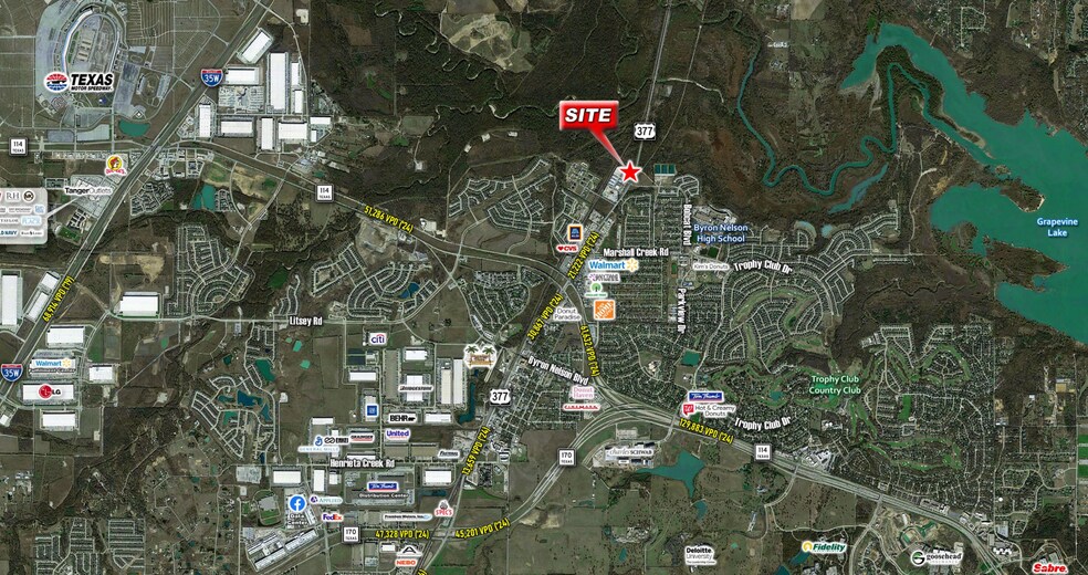 More Photos Of NWC US Highway 377 and Bobcat Blvd, Roanoke Storefront For Lease