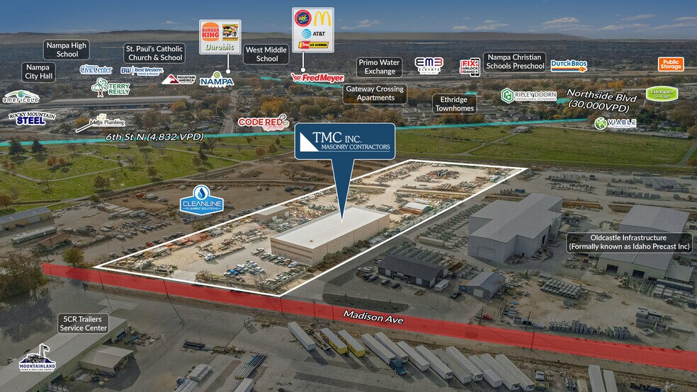 More Photos Of 1301 Madison Ave, Nampa Warehouse For Sale