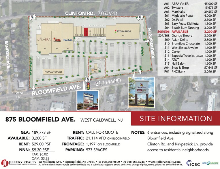 More Photos Of 875 Bloomfield Ave, West Caldwell Unknown For Lease