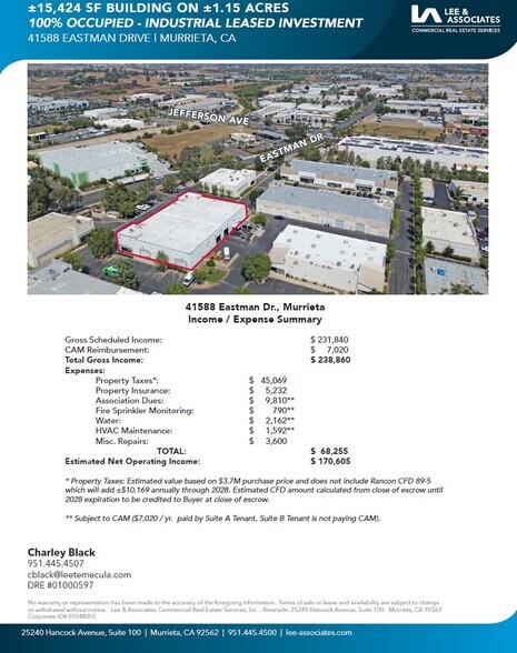 More Photos Of 41588 Eastman Dr, Murrieta Warehouse For Sale