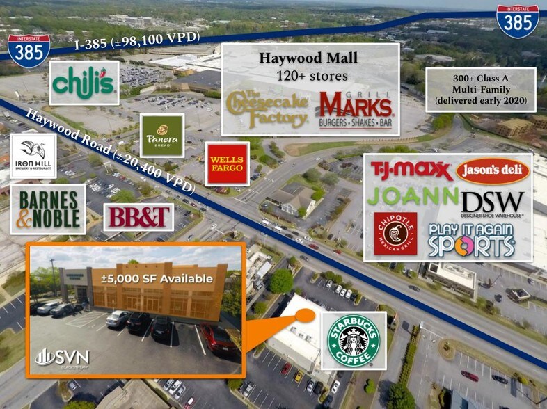 649 Haywood Rd Greenville Sc 29607 Retail For Lease Cityfeet Com