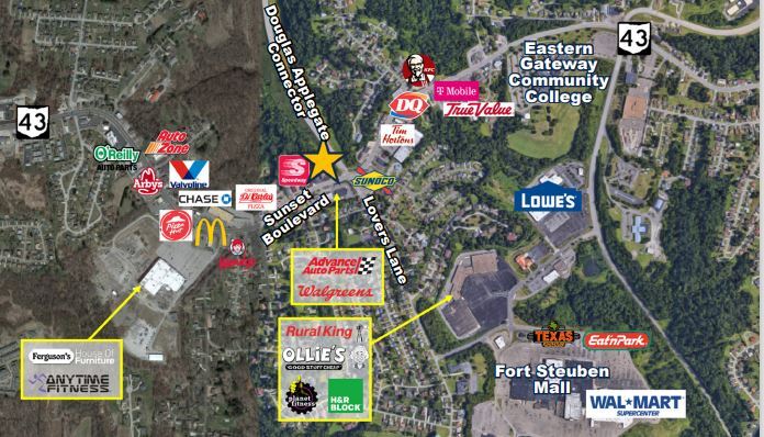 More Photos Of 4419-4429 Sunset Blvd, Steubenville Land For Lease