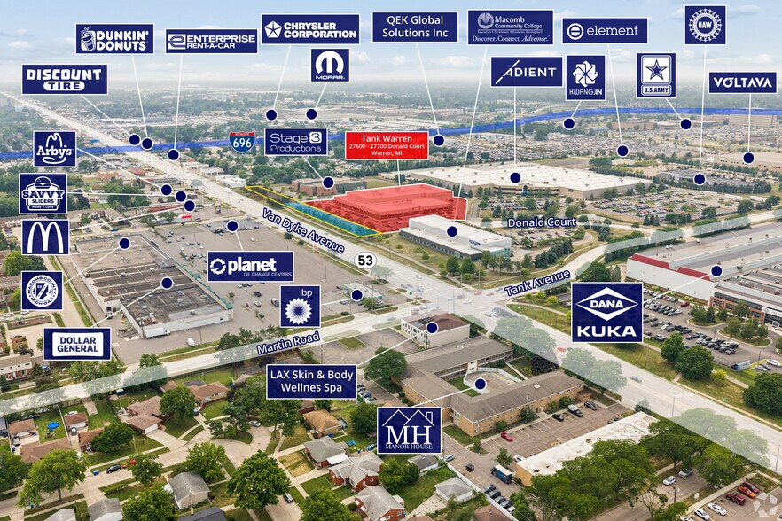 Primary Photo Of 27600-27700 Donald Ct, Warren Warehouse For Sale