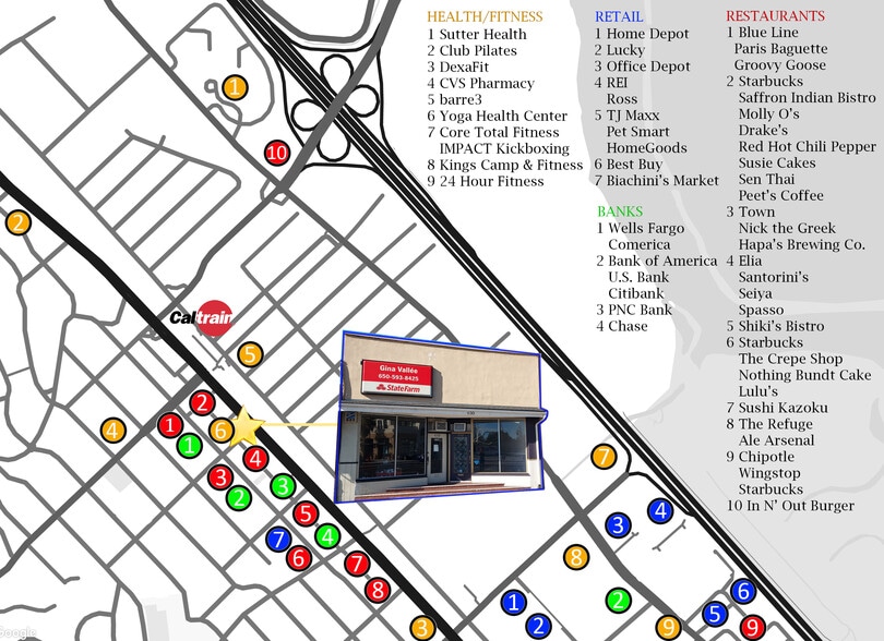 More Photos Of 630-632 El Camino Real, San Carlos Storefront For Sale