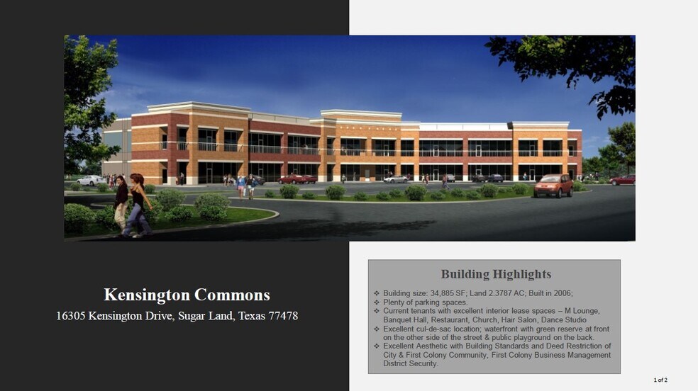 More Photos Of 16305 Kensington Dr, Sugar Land General Retail For Lease