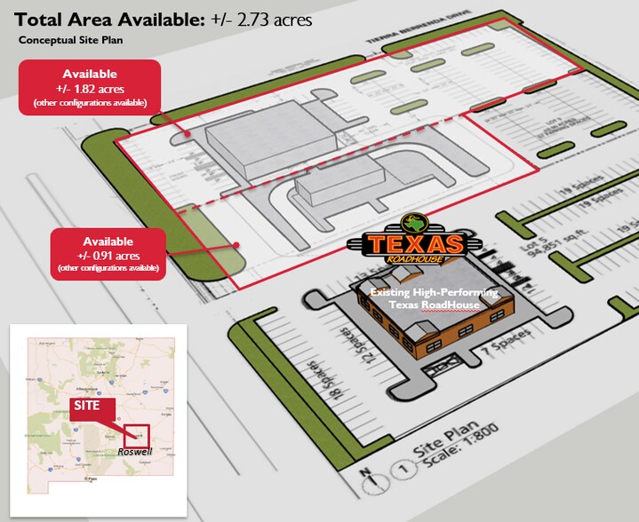Primary Photo Of 3615 N Main St, Roswell Land For Sale