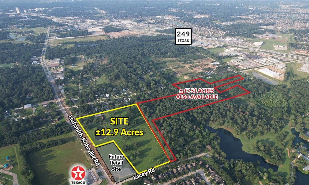 Primary Photo Of Hufsmith Kohville & Lacy Rd Rd, Tomball Land For Sale