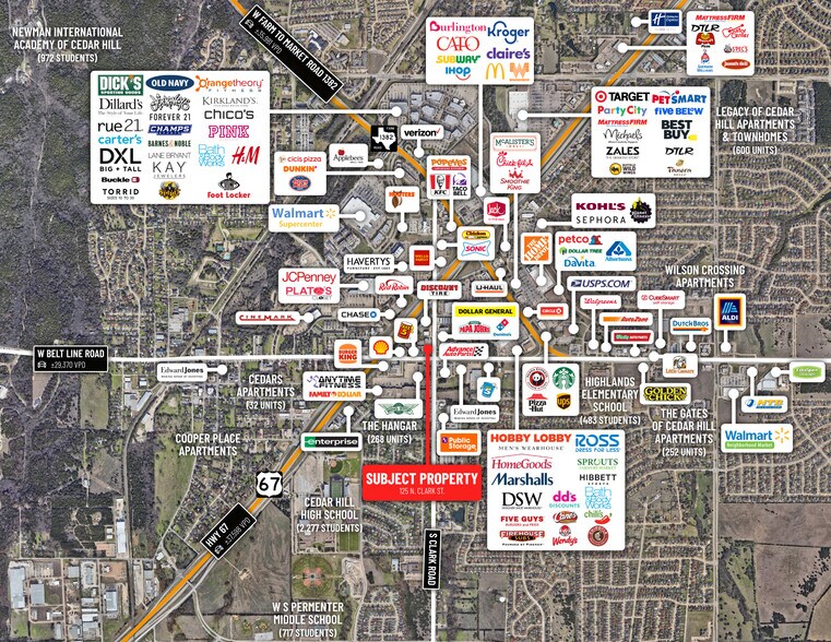 More Photos Of 125 N Clark Rd, Cedar Hill Storefront For Sale