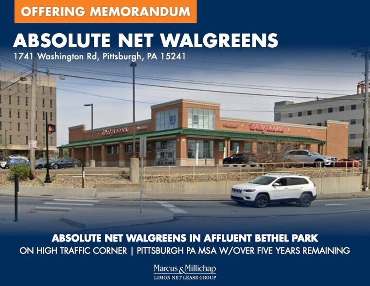 Primary Photo Of 1741 Washington Rd, Pittsburgh Drugstore For Sale