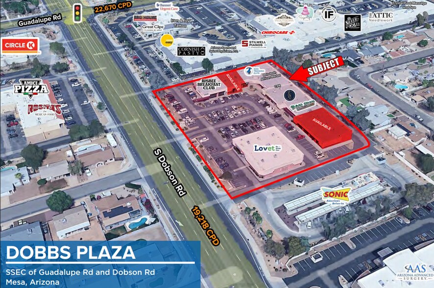 Primary Photo Of 2909-2917 S Dobson Rd, Mesa Storefront Retail Office For Lease