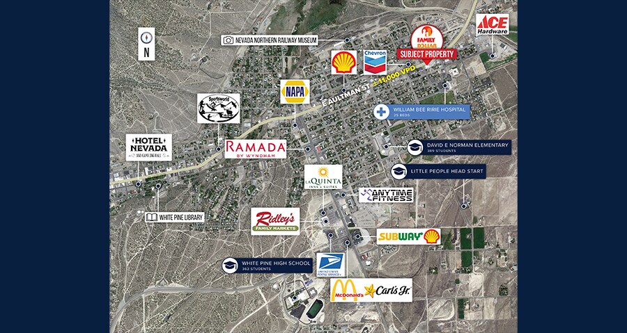 More Photos Of 1410 E Aultman St, Ely General Retail For Sale