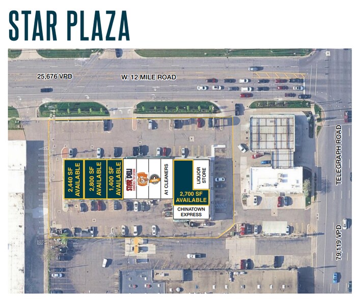 More Photos Of 24529-24555 W 12 Mile Rd, Southfield General Retail For Lease