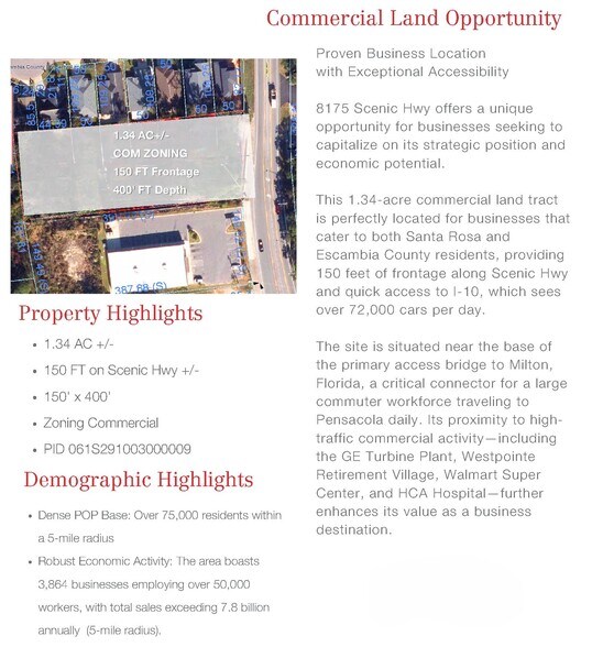 More Photos Of 8175 Scenic Hwy, Pensacola Land For Sale