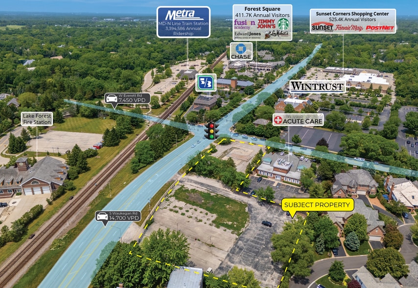 More Photos Of 1015-1045 S Waukegan Rd, Lake Forest Land For Sale