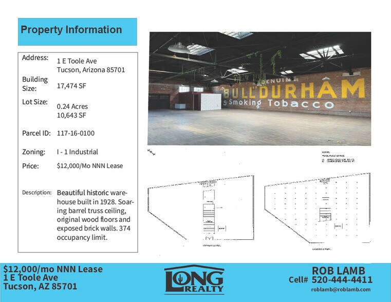 More Photos Of 1 E Toole Ave, Tucson Storefront Retail Office For Lease