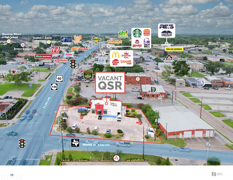More Photos Of 208 US-90 Hwy, Dayton Fast Food For Lease