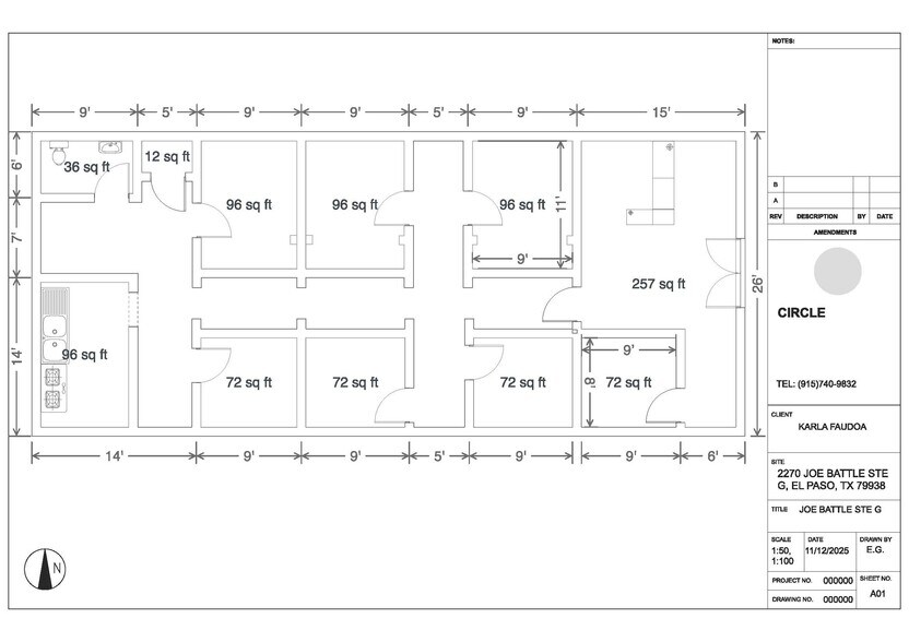More Photos Of 2270 Joe Battle Blvd, El Paso Storefront Retail Office For Lease