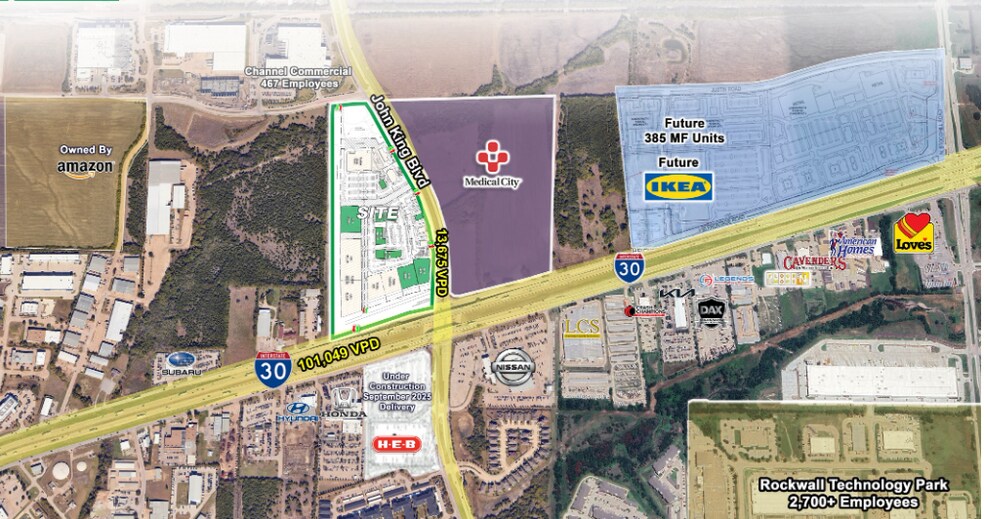 More Photos Of NEC I-30 And John King, Rockwall Land For Sale
