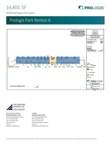 More Photos Of 710-1040 Thomas Ave SW, Renton Warehouse For Lease